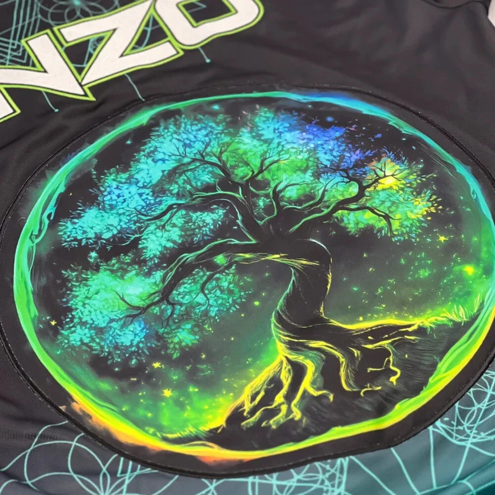 Inzo Quantum Growth Baseball Jersey EDM rave Size XXL XXLarge